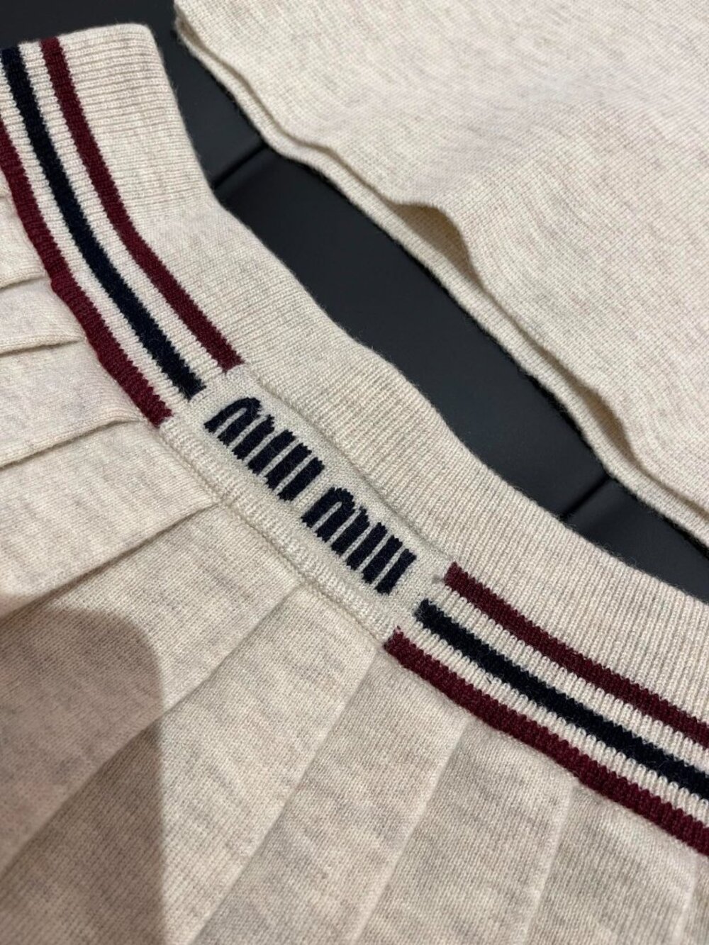 Women's MIUMIU Knitted Set: Vest & Mini Skirt — Size M - Picture 3 of 10